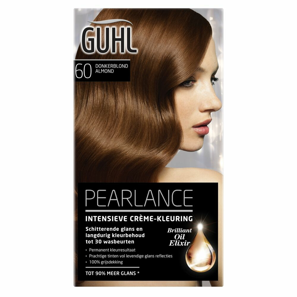 3x Guhl Pearlance Intensieve Crème-Haarkleuring 60 Donkerblond Almond