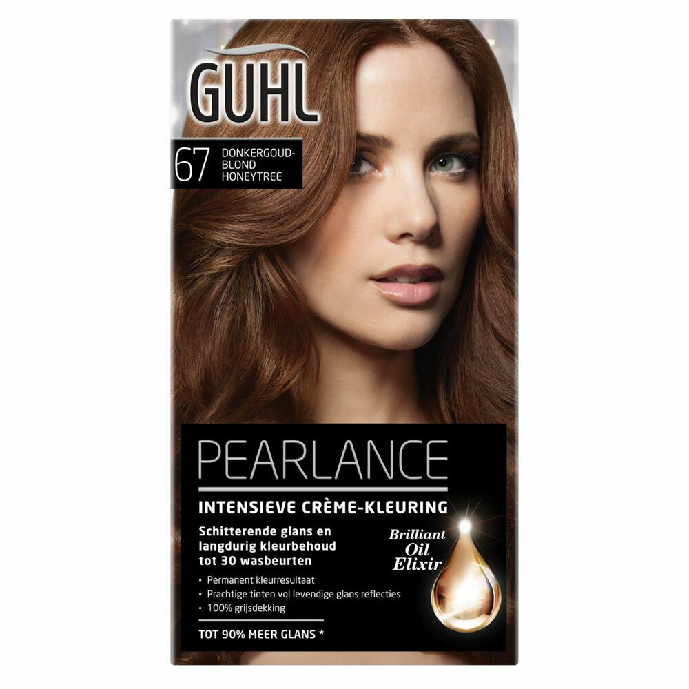 3x Guhl Pearlance Intensieve Crème-Haarkleuring 67 Donkergoudblond Honeytree