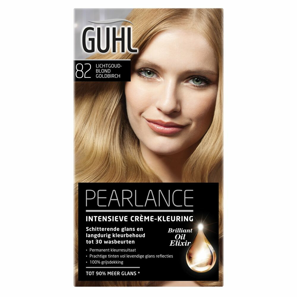 3x Guhl Pearlance Intensieve Crème-Haarkleuring 82 Lichtgoudblond Goldbirch