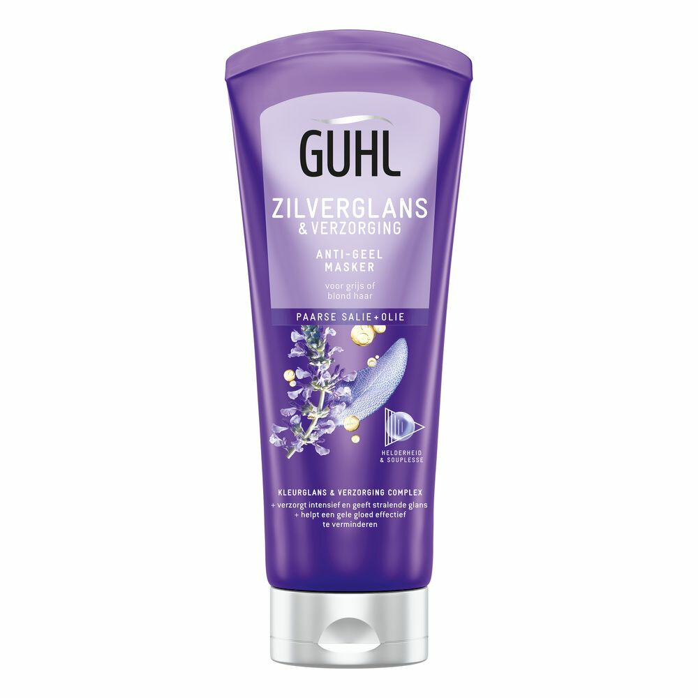 4x Guhl Zilverglans&Verzorging Anti-Geel Haarmasker 200 ml