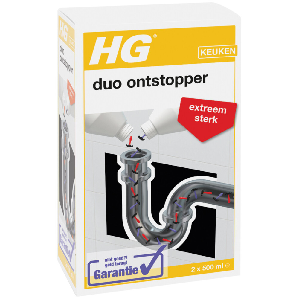 6x HG Duo Ontstopper 1 liter