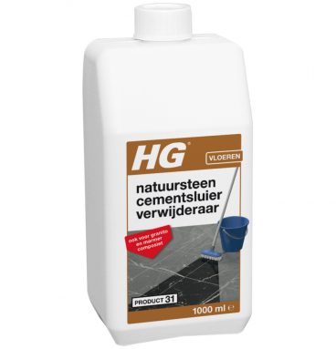 6x HG Natuursteen Cement&Kalksluier Verwijderaar 1 liter