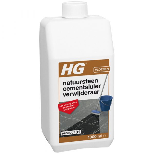 6x HG Natuursteen Cement&Kalksluier Verwijderaar 1 liter