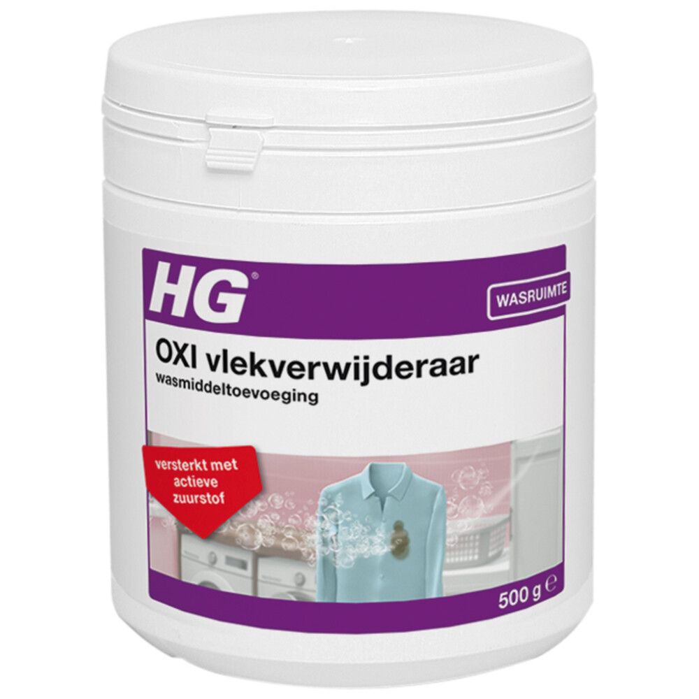 6x HG OXI Vlekverwijderaar Wasmiddeltoevoeging 500 gr