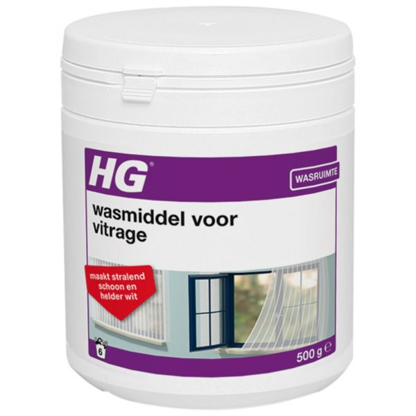 6x HG Wasmiddel Voor Vitrage 500 gr