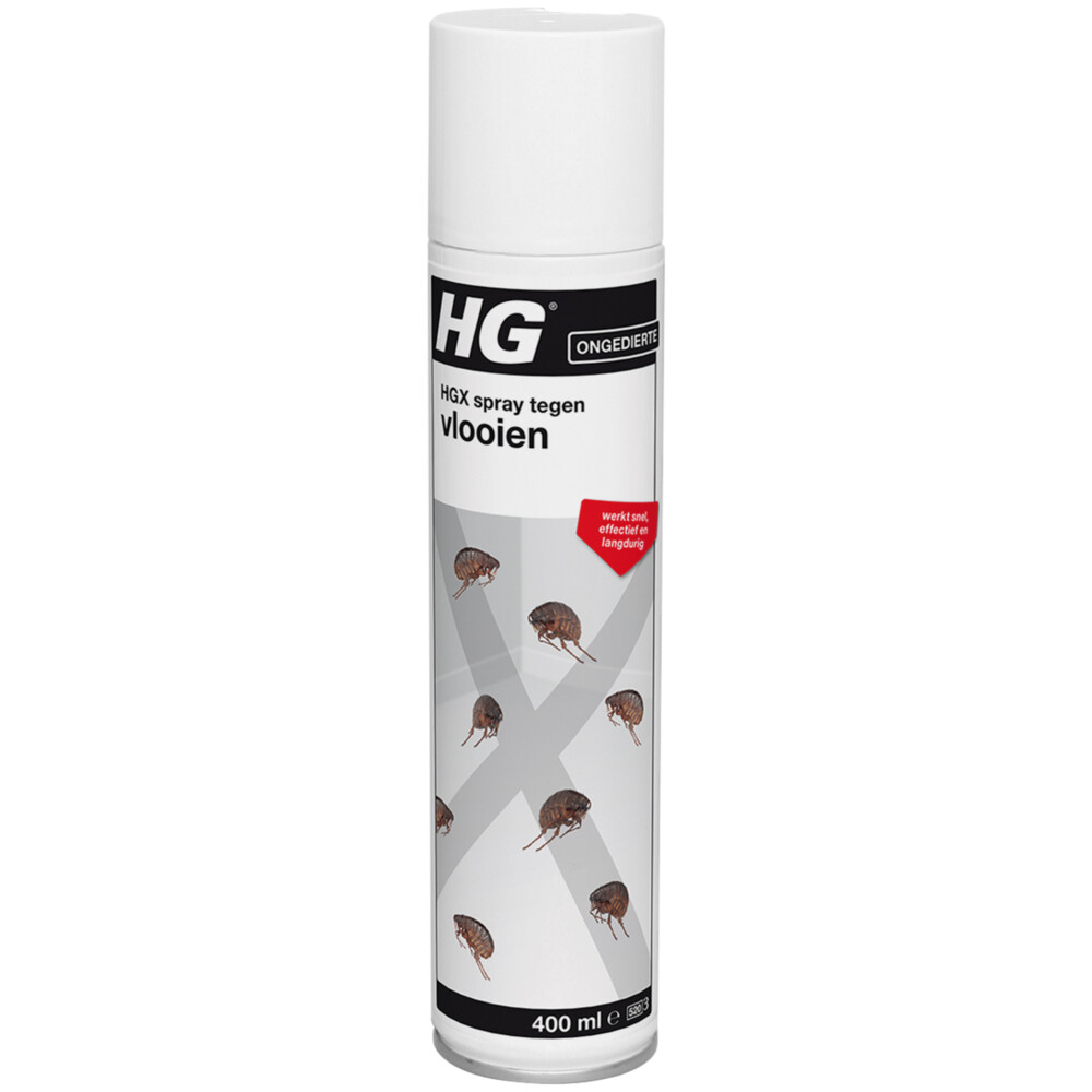 6x HG X Spray Tegen Vlooien 400 ml