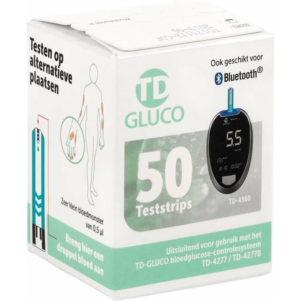 HT One TD Glucose Teststrips 50 stuks