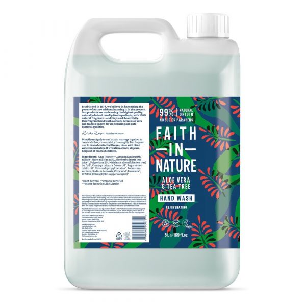 Handzeep Navulling Aloë Vera&Tea Tree 5 liter