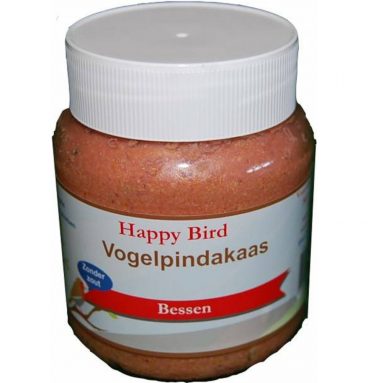 Happy Bird Vogelpindakaas in Pot Bessen 360 gr