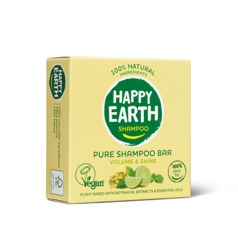 Happy Earth 100% Natuurlijke Shampoo Bar Volume&Shine 70 gr