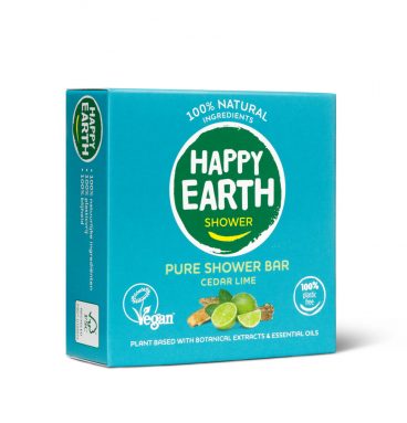 Happy Earth 100% Natuurlijke Shower Bar Cedar Lime 90 gr