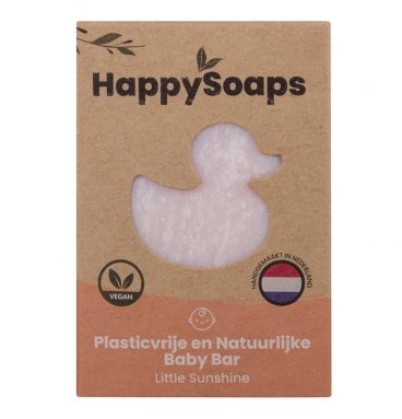 HappySoaps Baby Shampoo En Body Wash Bar Little Sunshine 80 gr