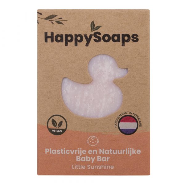 HappySoaps Baby Shampoo En Body Wash Bar Little Sunshine 80 gr