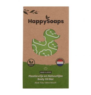 3x HappySoaps Body Oil Bar Aloë You Vera Much 70 gr