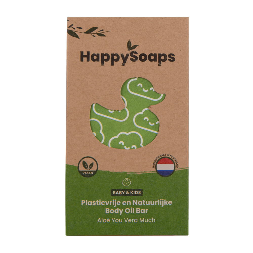 3x HappySoaps Body Oil Bar Aloë You Vera Much 70 gr