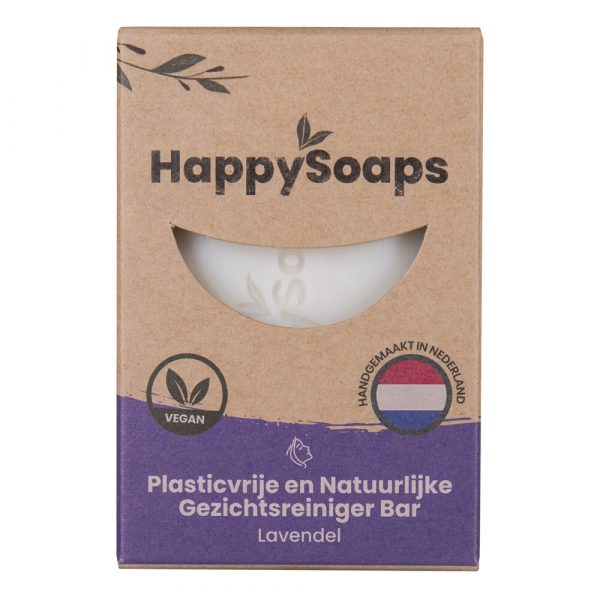 HappySoaps Gezichtsreiniger Bar Lavendel 70 gr