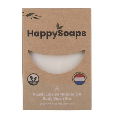 6x HappySoaps Happy Body Bar Kokosnoot&Limoen 100 gr