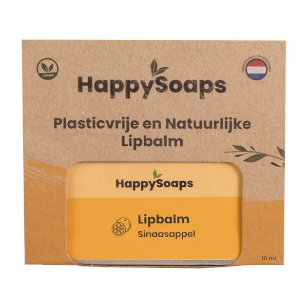 HappySoaps Lipbalm Sinaasappel 10 gr