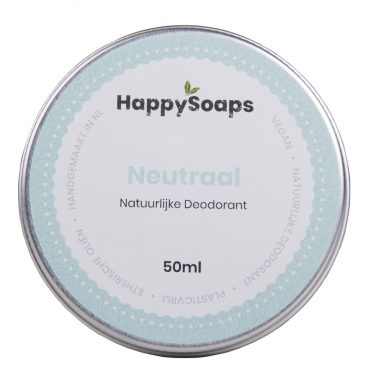 HappySoaps Natuurlijke Deodorant Neutraal 50 gr