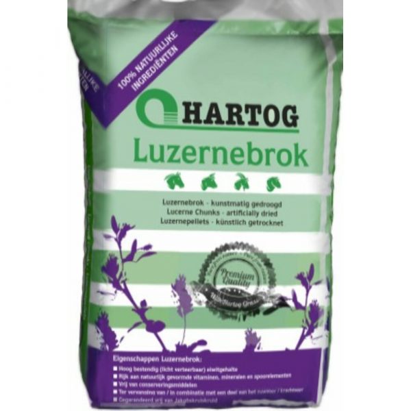 Hartog Paardenvoer Luzernebrok 20 kg