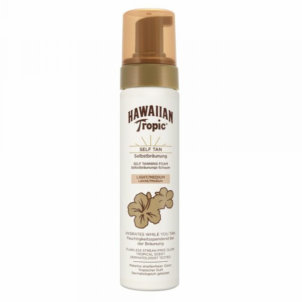 2x Hawaiian Tropic Sunless Tan Foam Light/Medium 200ml