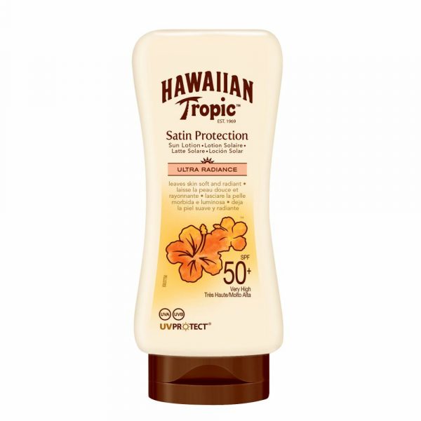 2x Hawaiian Tropic Zonnebrand Lotion Hydratation SPF 50 180 ml