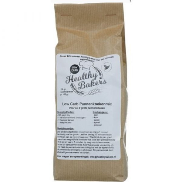 3x Healthy Bakers Pannenkoekenmix 500 Gr