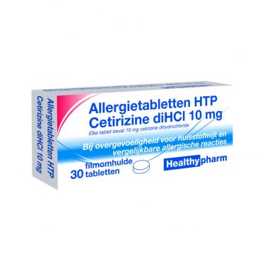 Healthypharm Cetirizine 10 mg 30 tabletten