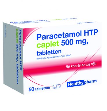 Healthypharm Paracetamol 500 mg Caplet 50 tabletten