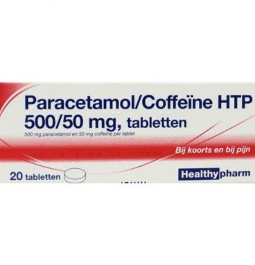 Healthypharm Paracetamol Coffeïne 500/50 mg 20 tabletten