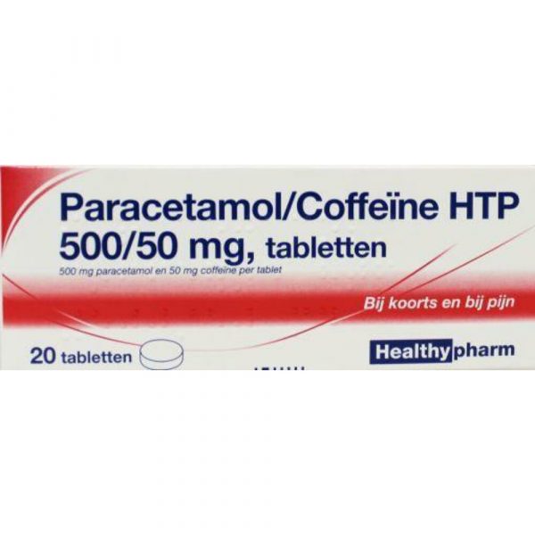 Healthypharm Paracetamol Coffeïne 500/50 mg 20 tabletten