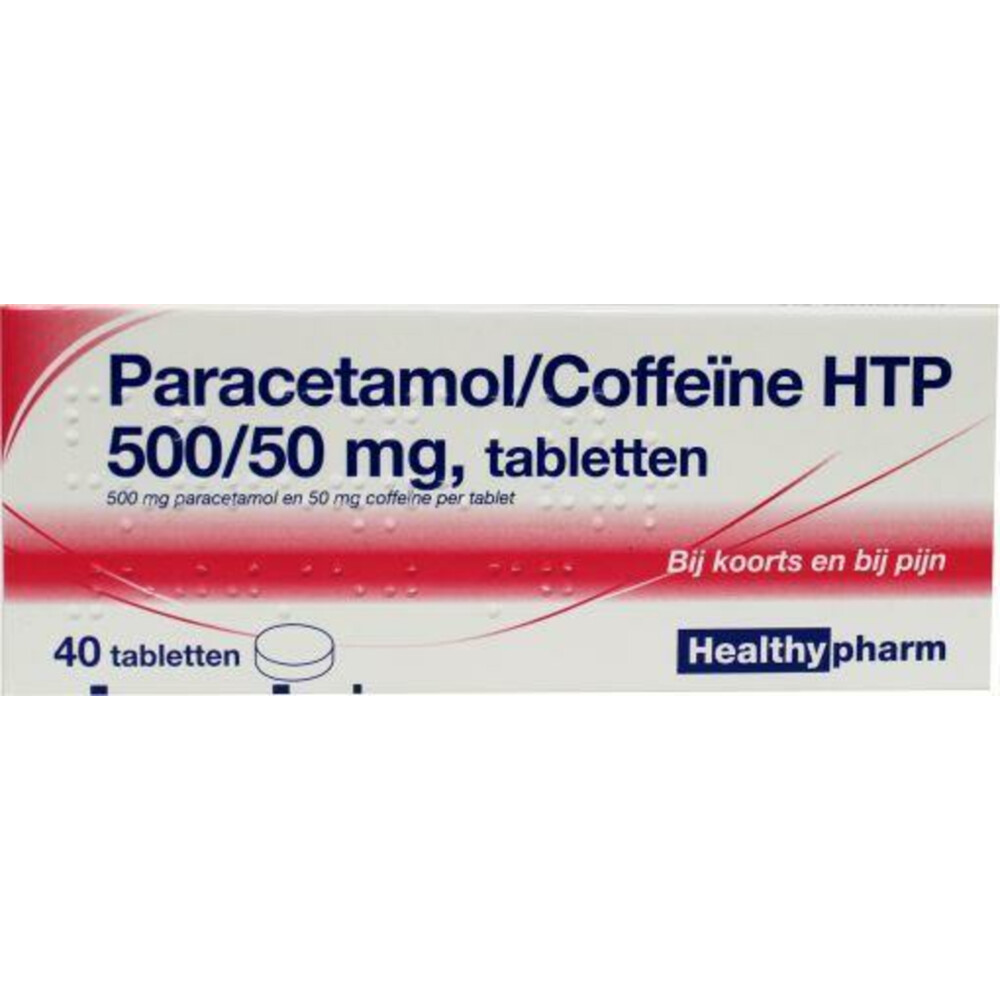 Healthypharm Paracetamol Coffeïne 500/50 mg 40 tabletten