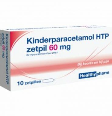 Healthypharm Paracetamol Kind 60 mg 10 zetpillen