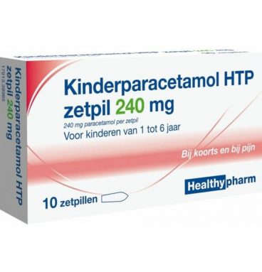 Healthypharm Paracetamol Kinderen 240mg 10 zetpillen