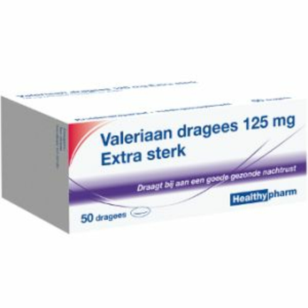 2x Healthypharm Valeriaan X Sterk 125mg 50 dragees