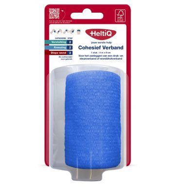 HeltiQ Cohesief Verband 4 m x 8 cm