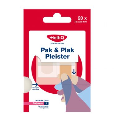 HeltiQ Pak&Plak Pleister Textiel 20 stuks