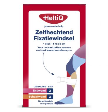 2x HeltiQ Zelfhechtend Windsel 4 m x 8 cm