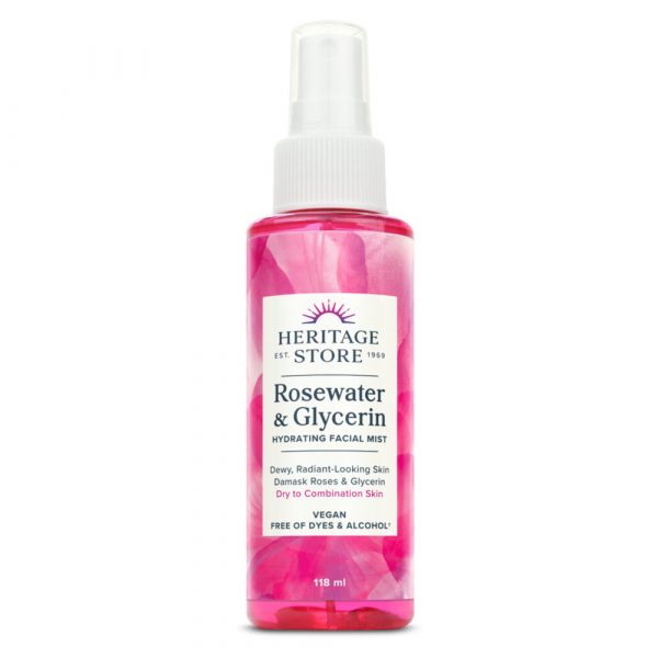 Heritage Store Rozenwater Mist Glycerin 118 ml