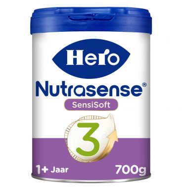 2x Hero Baby Nutrasense SensiSoft 3 Peutermelk (12-24 mnd) 700 gr