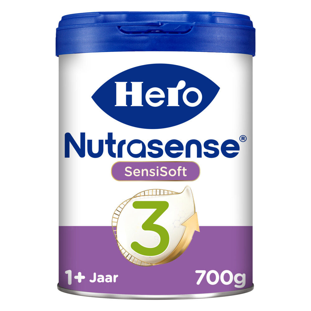 2x Hero Baby Nutrasense SensiSoft 3 Peutermelk (12-24 mnd) 700 gr