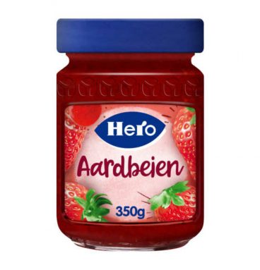 3x Hero Fruitspread Aardbeien 350gr