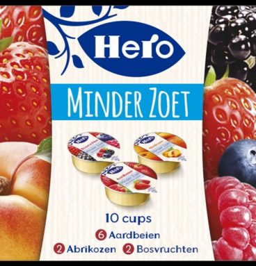 3x Hero Jam Minder Zoet Variatie Cups 10x20gr