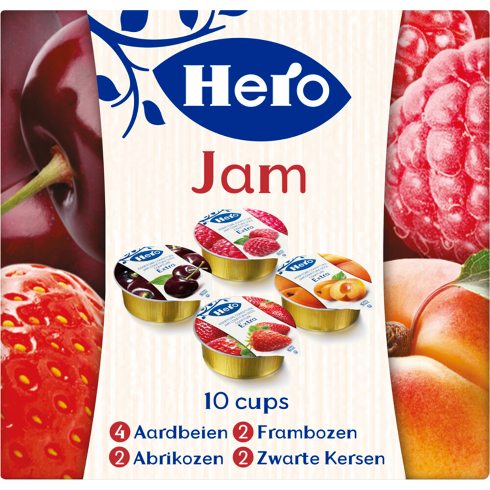 3x Hero Jam Variatie Cups 10x25gr