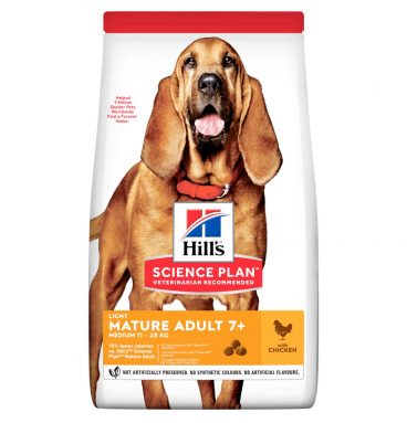 Hill's Hondenvoer Canine Mature Adult Medium Light Kip 12 kg