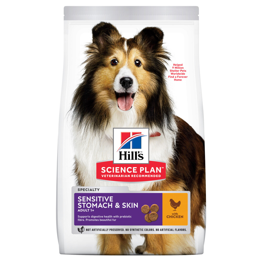 Hill's Science Plan Adult Sensitive Stomach - Skin Medium Kip 12 kg