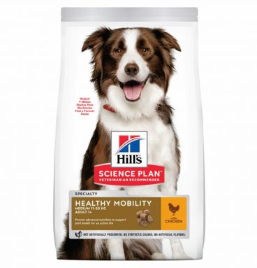 Hill's Science Plan Hondenvoer Adult Healthy Mobility Medium Kip 12 kg