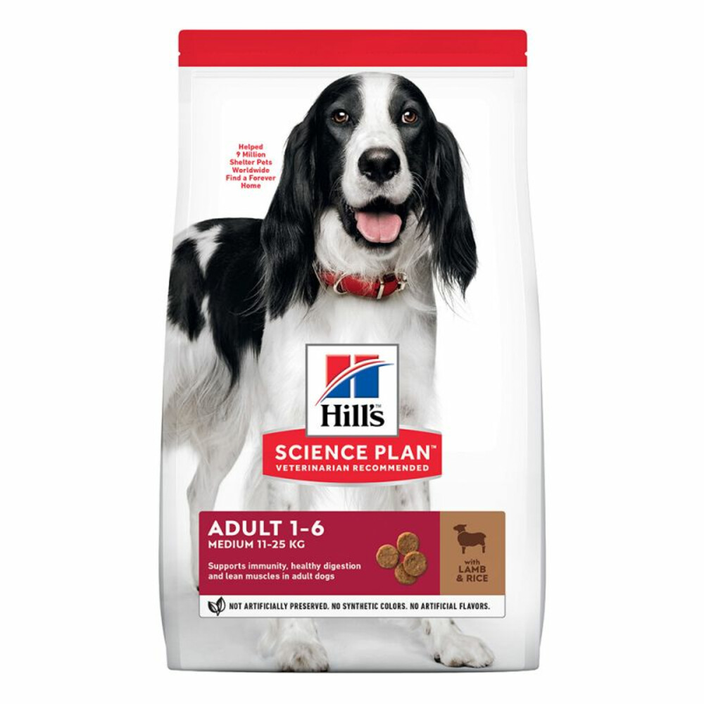 Hill's Science Plan Hondenvoer Adult Medium Lam - Rijst 12 kg