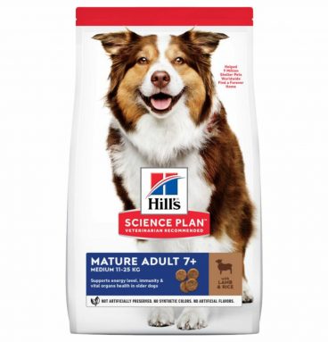 Hill's Science Plan Hondenvoer Mature Adult Medium Lam - Rijst 12 kg