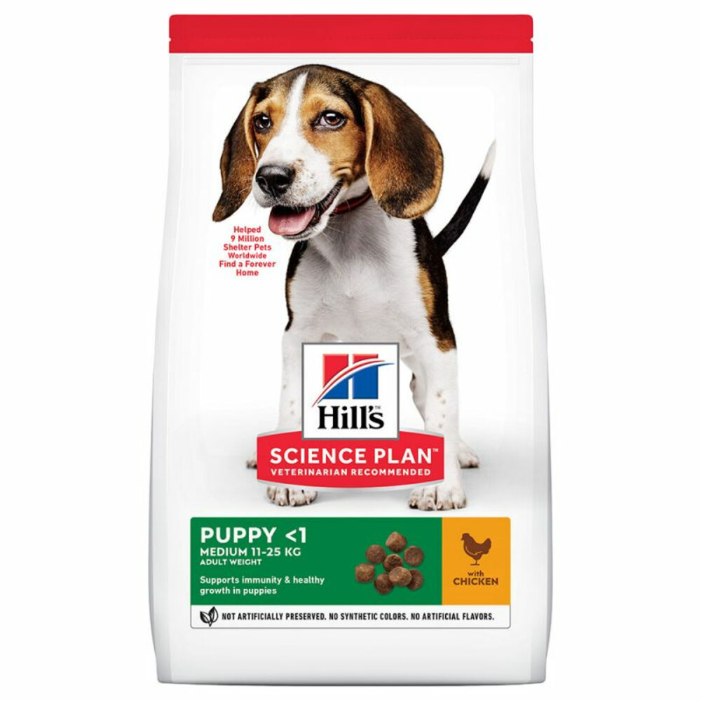 Hill's Science Plan Hondenvoer Puppy Medium Kip 12 kg